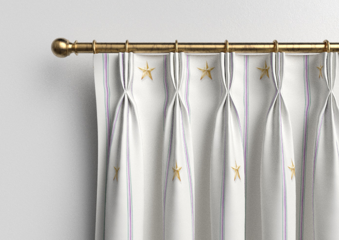 Merrily, Merry Stripy Violet - Made to Measure Curtains - Image 11